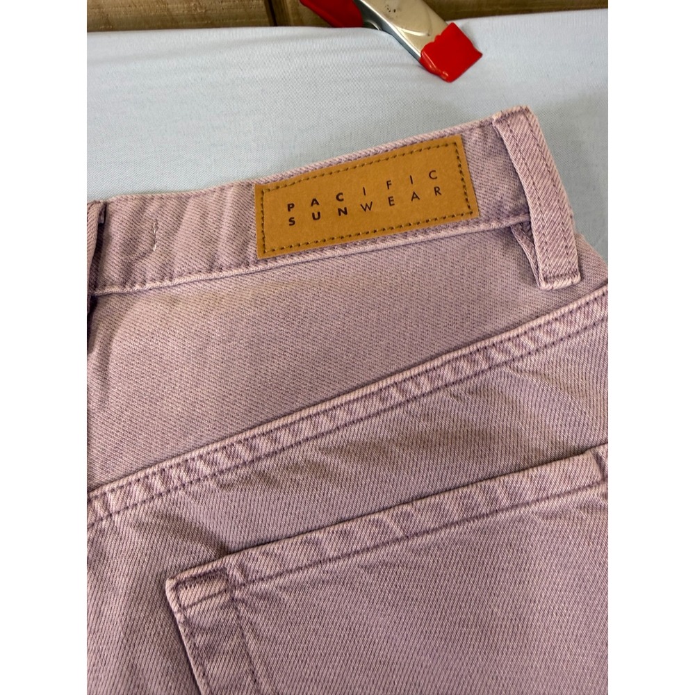 PacSun High Rise Flare Jeans 27 NWT Dusty Lavender Mauve Purple Denim Pants - Picture 4 of 16